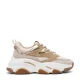 Steve Madden Progressive chunky leren sneakers beige/goud