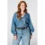 MS Mode top Plus Size – mediumblauw