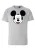 LOGOSHIRT Shirt ‘Mickey Mouse’  grijs / zwart / wit