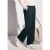 Street One Dames Wide Legs jersey broek in Groen