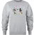 Disney Dames/dames Mickey & Minnie Mouse Kruissteek Sweatshirt (Sportgrijs)