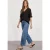 Blouse met korte mouwen, V-hals en ruches