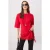TRENDYOLMİLLA Dames Rood Effen Kort Regular fit T-shirts