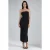 Glanzende Maxi-Jurk met Sleufdetails