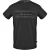 Aquascutum Heren Lettering Katoenen T-Shirt (Zwart)