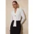 TRENDYOLMİLLA Dames Ecru Effen Lang Regular fit Blouses