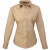 Premier Dames/Dames Shirt Met Lange Mouwen (Khaki)