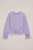 WE Fashion – Meisjes blouse met structuur – Regular fit – Lila – Katoen –