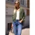 Street One Studio Dames Vest met ronde hals en ritssluiting in Groen