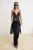 TRENDYOLMİLLA Dames Zwart Stippen Mouwloos Regular fit Blouses