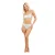 Brave Soul Holografische bikinibroekjes met hoge taille voor dames (Metaalzilver)