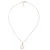 Orphelia ‘Jasmine’ Dames 925 Sterling Zilveren Ketting met Hanger – Roze ZH-7076/1