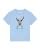 Watapparel Shirt ‘Hirsch’  lichtblauw / lichtbruin / zwart / wit