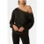 Forever New Anya Asymmetric Embellished Top Black
