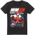 Disney Unisex volwassen mickey mouse geblokt racing t-shirt
