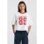 America Today T-shirt met tekst – wit/rood