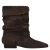 Manfield suède enkellaarzen – taupe