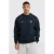 America Today relaxed fit sweater met patches – donkerblauw
