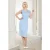 Topvintage exclusive ~ The Arabella Bow Penciljurk in lichtblauw