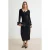 TRENDYOLMİLLA Dames Zwart Effen Maxi Lang Bodycon Jurken