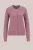 WE Fashion – Dames gebreid vest met structuur – Regular fit – Oudroze – Biologisch katoen –