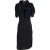 Jacquemus La Robe Madame midi-jurk met lintdetails in marineblauwe wol