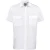 Premier Heren Korte Mouw Piloot Werk Shirt (Wit)