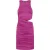 Malelions Women Cut-Out Drape Dress | Hot Pink