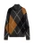 TOMMY HILFIGER Trui ‘Argyle’  sepia / donkergrijs / zwart / wit