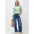 Street One Dames Shirt met boothals in Groen