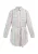 Mymo Overhemd blouse jurk Meisje Witte veelkleurige strepen