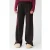 Shoeby high waist casual broek met panterprint – donkerbruin