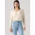 Levi’s Petal Vneck Sweater White Swan Triblend