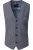 Venti Vest blauw, Effen