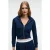 Korte hoodie met halve rits