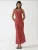 Hiccup Jurk  rood / zwart / offwhite