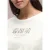 Street One Dames Basic Shirt met ronde hals en print in Wit