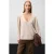 Oversized blouse met V-hals en lange mouwen