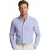 Thomas Maine overhemd linnen blauw gestreept