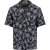 Bladeren print overhemd donkerblauw Fynch Hatton