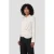 Ruby satijnen wikkelblouse off-white