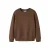 NAME IT KIDS sweater met borduursels – donkerbruin
