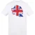 Lonsdale Heren-T-shirt met leeuwenafbeelding en relaxte pasvorm (Wit)