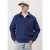TRENDYOL MAN Heren Donkerblauw Effen Lang Oversized Sweatshirts