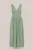 WE Fashion – Dames plisséjurk met glittergaren – Regular fit – Pastelgroen –