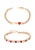 faina Sieraden set  goud / rood / wit