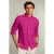 River Woods Custom Fit Linen Shirt In Amaranth Pink