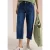 Cecil Dames 3/4 Wide Legs jeans in Loose Fit in Blauw