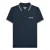 Lambretta Heren Twin Tip Groot & Lang Poloshirt (Marine/Cinder/Crème)