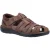 Hush Puppies Mannensandalen Wandelen Albert Vissersleer Klittenbandsluiting zwart